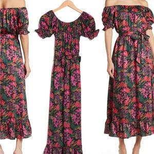 NSR floral party dress. Off the shoulder
